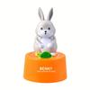 Adorable Pink Bunny Kitchen Timer Durable ABS,Magnetic Fridge Attachment,Cute Animal Design with Hour Minute Display,Ideal for Cooking Study Reminders