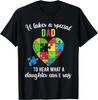 Dad Autism Awareness Family SupporT-Shirts, Fun Heart Puzzle Gift Unisex T-Shirt