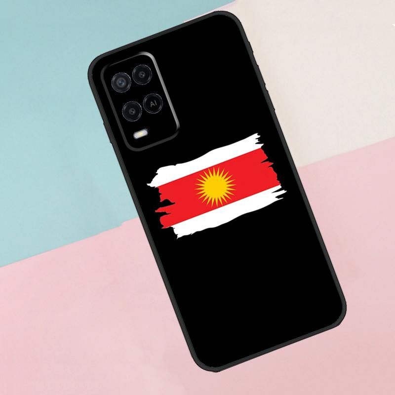 Yazidis Flag For Oppo A16 A76 A96 A15 A80 A60 A40 A94 A54 A98 A78 A18 A38 A58 A17 A77 A74 A57S Phone Case