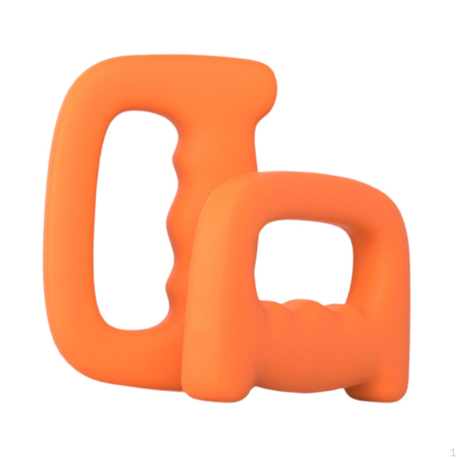 

2Pcs Dumbbells Set Equipment Sports Hand Weights Ergonomic for Full Body Lady Girls Orange 1KG