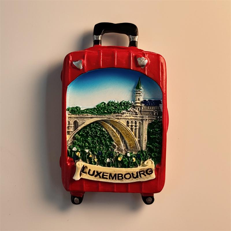 Switzerland Luzern Chapel Bridge  swan 3D Stereoscopic Tourism souvenirs Resin painting Decoration home Refrigerator magnets