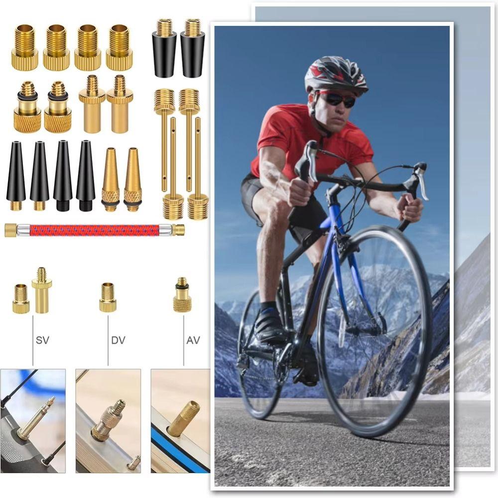 Air Nozzle Presta Schrader Valve Pump Needle Valve Adapter Tools  Gym Balloon