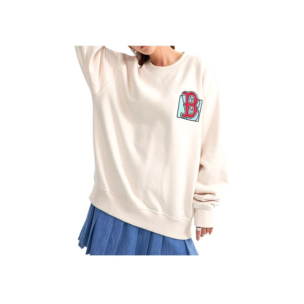 Nové MLB Boston Red Sox Mikiny Unisex Béžová 3AMTL0426-43BGL