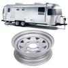 Trailer Wheel Rim 12 Inch Silver Color 12x4 4-114.3 Trailer Wheel Rim Replacement for Cargo Boat