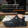 Lätta andningsaktiva skyddsskor för män med roterande spänne och luftkuddesula