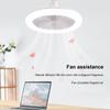 Modern Aromatherapy Fan Light E27 Hanging Light with Fan for Bedroom Living Room with Remote