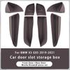 For BMW X5 G05 2019-2021 TPE Car Front Rear Door Side Storage Box Door Slot Organizer Tray Interior Organizer Accessories
