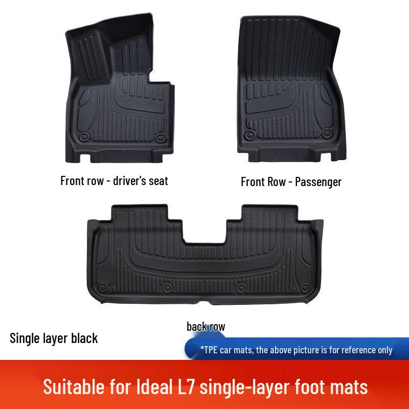 Custom Fit TPE Foot Pads for 25 Car Models, Original Car Color, Double Layer, Full Coverage