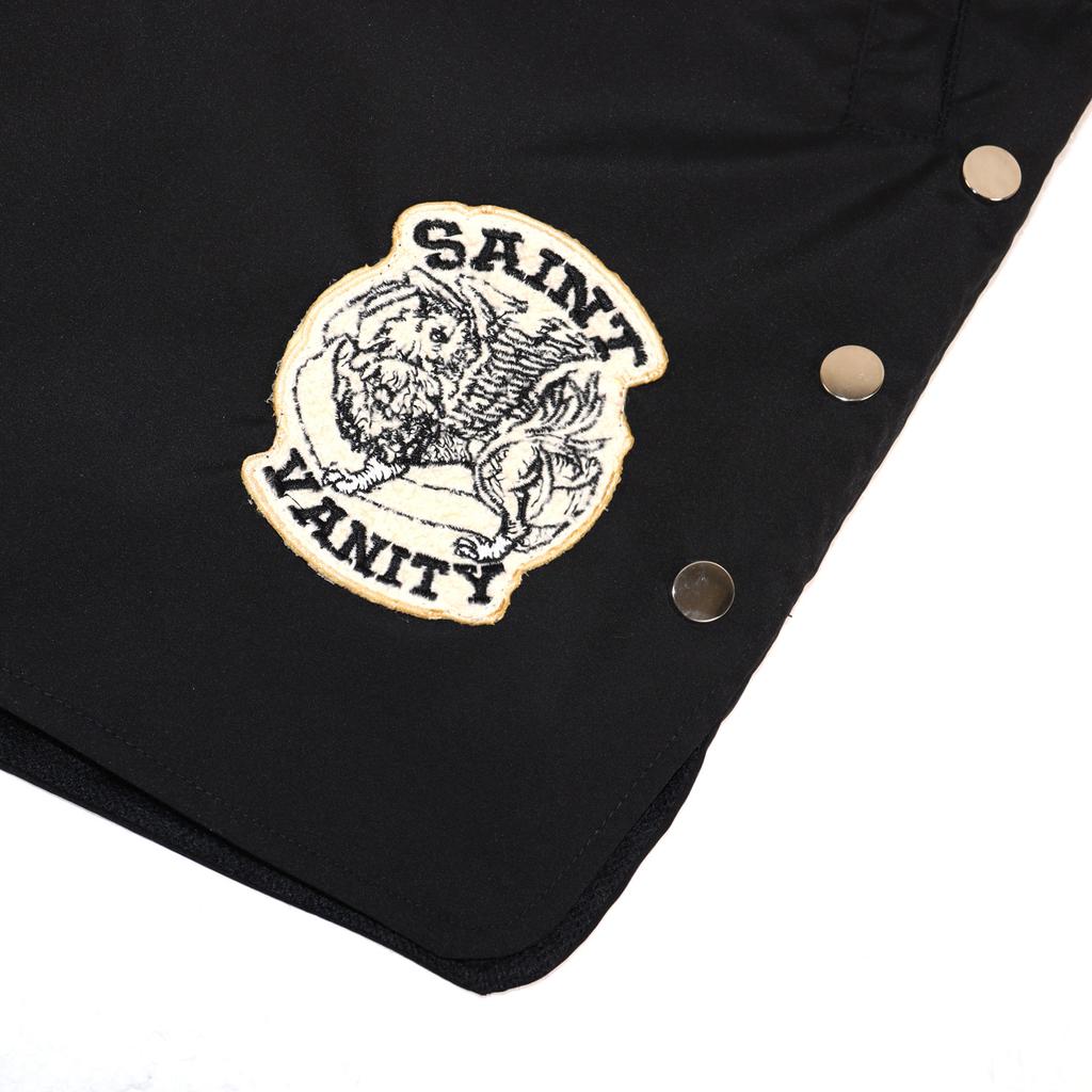 Herren Streetwear Shorts Saint Print Druckknopf Seitenkordelzug Lässige Shorts