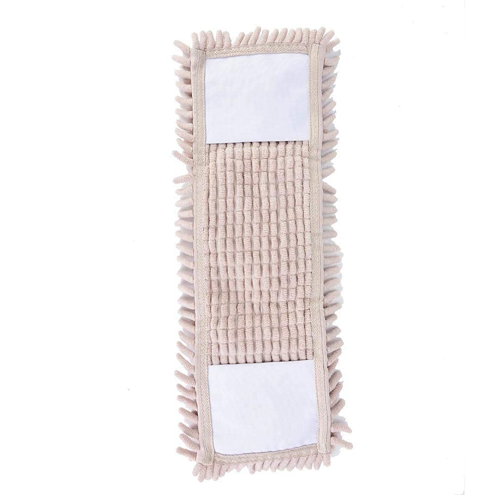 

40X10cm Rectangle Home Cleaning Pad Chenille Household Dust Mop Head Replacement Easy Replace Dust Mops бежевий
