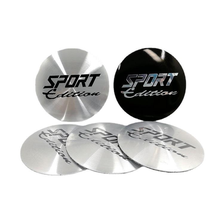 Sport Style Aluminum Alloy Car Wheel Hub Stickers 45MM & 56MM