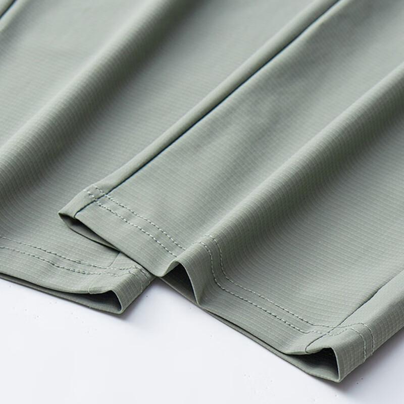 MaoRen Men's Ice Silk Straight Leg Casual Pants