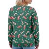 Women's Fashion Long Sleeve Christmas Snowman Snowflake Print Jacket Cardigan