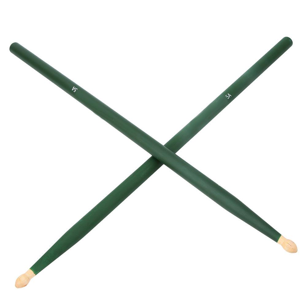 

2 шт. Красочные барабанные палочки из клена Аксессуары для музыкальных инструментов(зеленый)