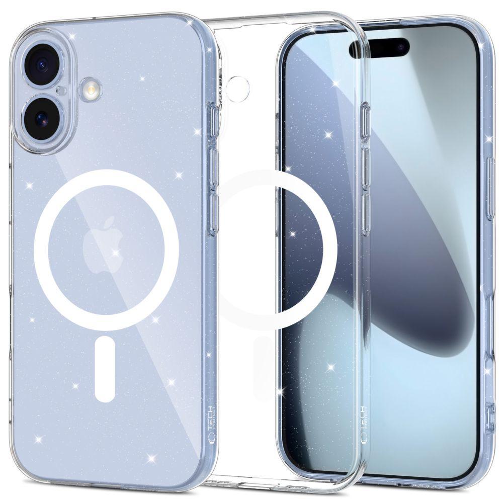 iPhone 17 FlexAir MagSafe protective case - transparent and glitter