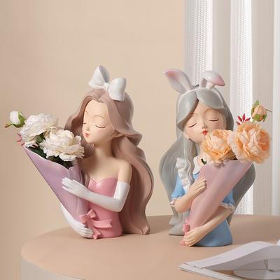 Decorazione Bouquet di Fiori Alice Nordica Casa Soggiorno Decorazione Fiori Coniglio Regalo Accessori per la Stanza Vaso Unico Bello