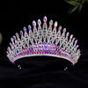 Elegant Baroque Queen Tiaras Luxury Rhinestone Diadem Trendy Bridal Headwear  Pageant Events