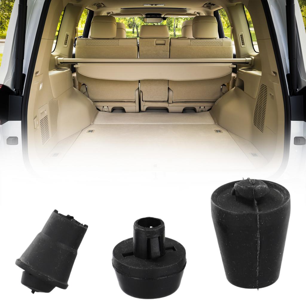 3 Pcs For Toyota For Cruiser For Prado LC120 03-09 Car Rear Tailgate Cushioning Granular Pad Automotive Interior Accessories