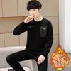 YUZHAOLIN Boys' Fleece-Lined Thermal Underwear Set