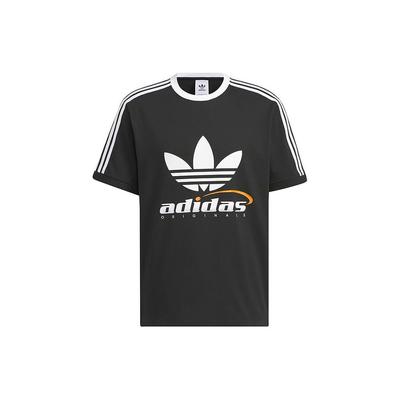 Logo Sport Casual Pullover Crew Neck T-Shirt Men Tops Black IW6309