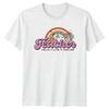 Teacher Teach Love Inspire TShirt Retro Rainbow Floral Gift Tee