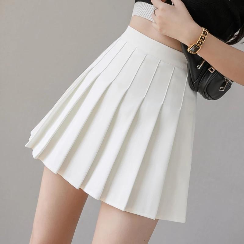 1pc Pleated High Waist Mini Skirt Women Sexy White Micro Ladies Korean Style Summer Miniskirt Y2k Egirl Hot Skirt