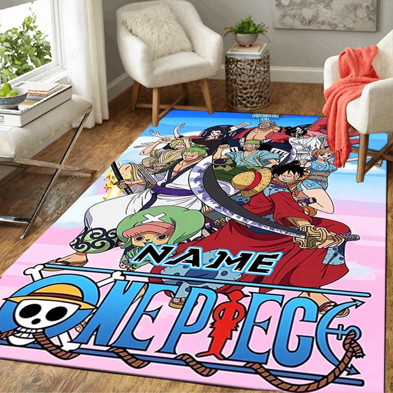 Custom 1Pc One Piece Adventure Rug Office Carpet Indoor Outdoor Entrance Doormat Nonslip Soft And Comfortable Living Room D2915195