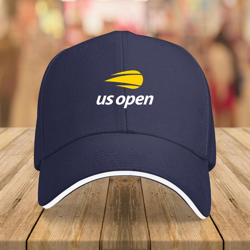 US Open Tennis Meisterschaft Baseballkappe Leichte Polyester Unisex Sportliches Design mit geometrischem Logo
