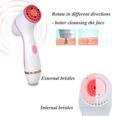 Electric Facial Cleansing Brush 3 In 1 Silicone Face Brush Deep Cleansing Washing Brush Facial Massager Face Cleaner Machine