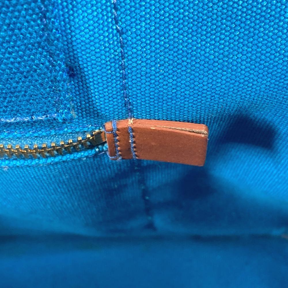 PRADA Canapa logo Bag Shoulder Bag Tote Bag Canvas blue/White