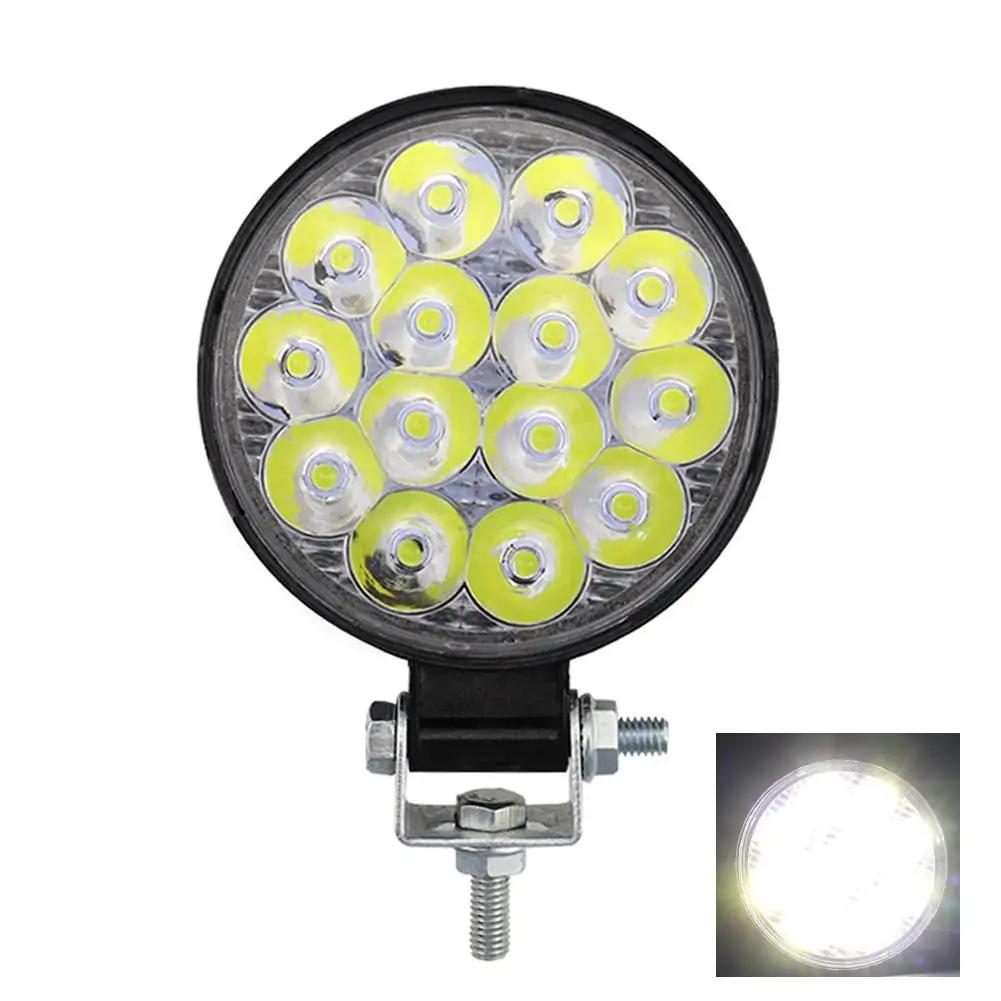 1Pcs LED Green Work Lights Waterproof 48W Spotlight Off Road Headlights 12V 24V 6000K Led Work Light For Tractor ATV UTV Tr A4C0