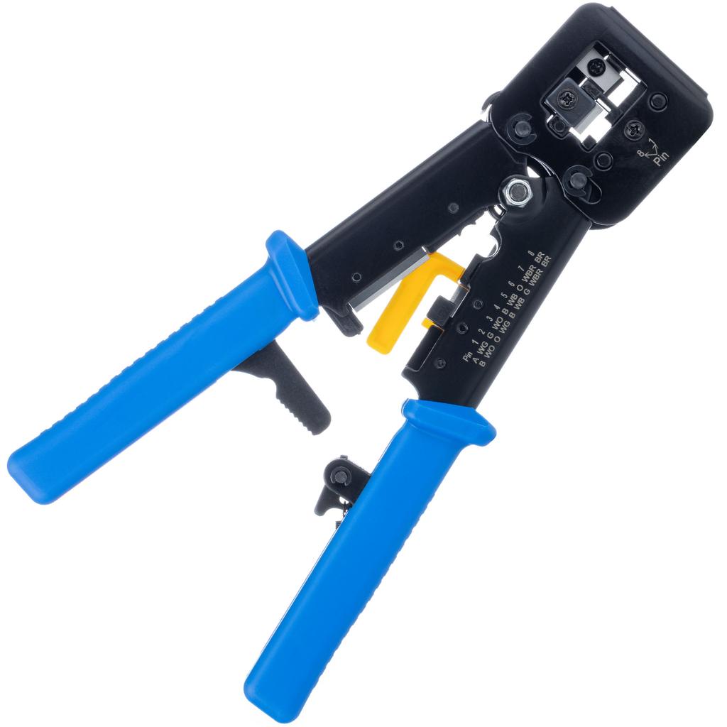 Rosfix Pass-through Crimping Tool for RJ45/RJ12/RJ11