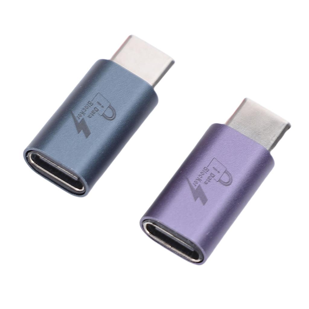 2PCS USB C to C Data Blocker Anti Jacking Refuse Hacking USB Data Blocker Only for Safe Charging