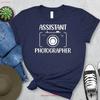 Assistant Photographer T Shirt Travel Camera Wedding Present For Vintage Breathable Versatile Top For Everyday Wear