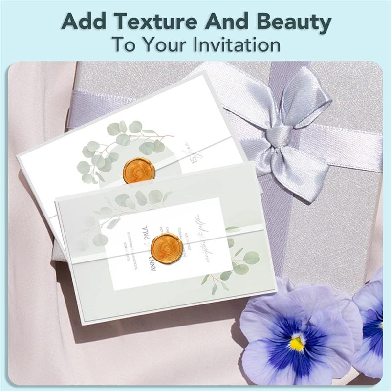 120Pcs Pre-Folded Vellum Paper, Printable Vellum Jackets Translucent Vellum Paper 5X7 Inch Vellum Paper Wraps