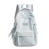 Schultasche neu lässige Schülerschultasche große Kapazität Nylonrucksack frisch und süß Mädchenmode vielseitig gepunkteter Rucksack