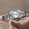 Fashionable and Elegant Round Small Dial with Steel Band Women's Quartz Watch for Christmas and Halloween Gifts