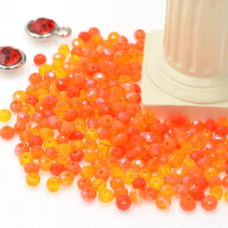 

Золотой цвет, разноцветный желтый, 3*4 мм, 145 шт. Rondelle, австрийские граненые хрустальные стеклянные бусины, круглые бусины-разделители для изготовления ювелирных изделий Dia 6mm 50PCS