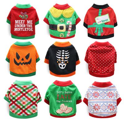 Festive Style Pet Hoodie, Dog and Cat, Festive Dog Hoodie, Warm Cat Sweater with Santa Print