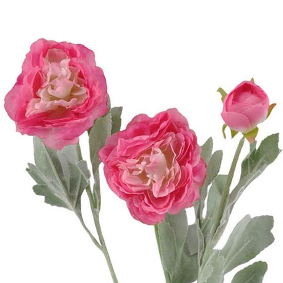 Fiore di Peonia Artificiale con 2 Fiori Doppi e 1 Bocciolo Ramo di Peonia Finta con Gambo per Bouquet da Sposa Fai-da-te Centrotavola per Casa Ufficio