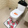 In-Stock Christmas Snowman Doll Toilet Seat Cover for Festive Home Decor