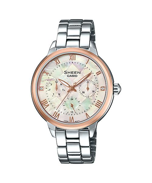 

Casio Men s Stainless Steel 50M Water Resistant Analog Quartz Watch SHE-3055SG-7A рожевий