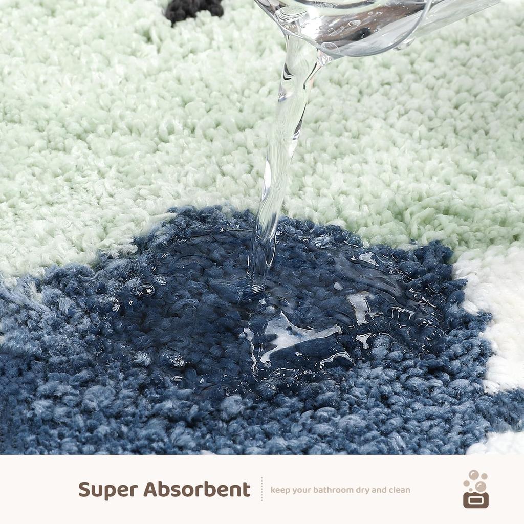Viakama Groda Badrumsmatta Mjuk Absorberande Badmatta, Halkfri Maskintvättbar Badrumsmatta, Djurmatta För Badrum Heminredning