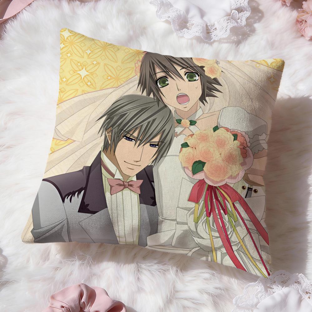 j-Junjou Romantica Cushion Cover Premium Comfort Reversible Pillow Cove -Two in One Design for Any Room & Car Interior