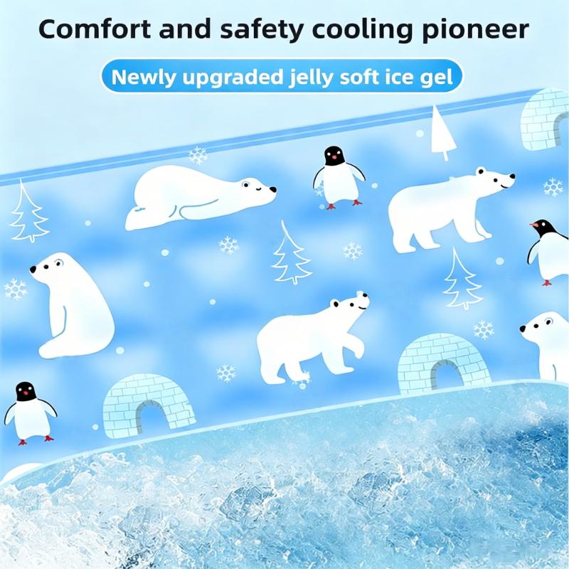 Summer Physical Cooling Pet Ice Mat Wear-resistant Waterproof Dogs Cooling Pad Reusable Puppy Kitten Sleeping Mat Pets Suppllies