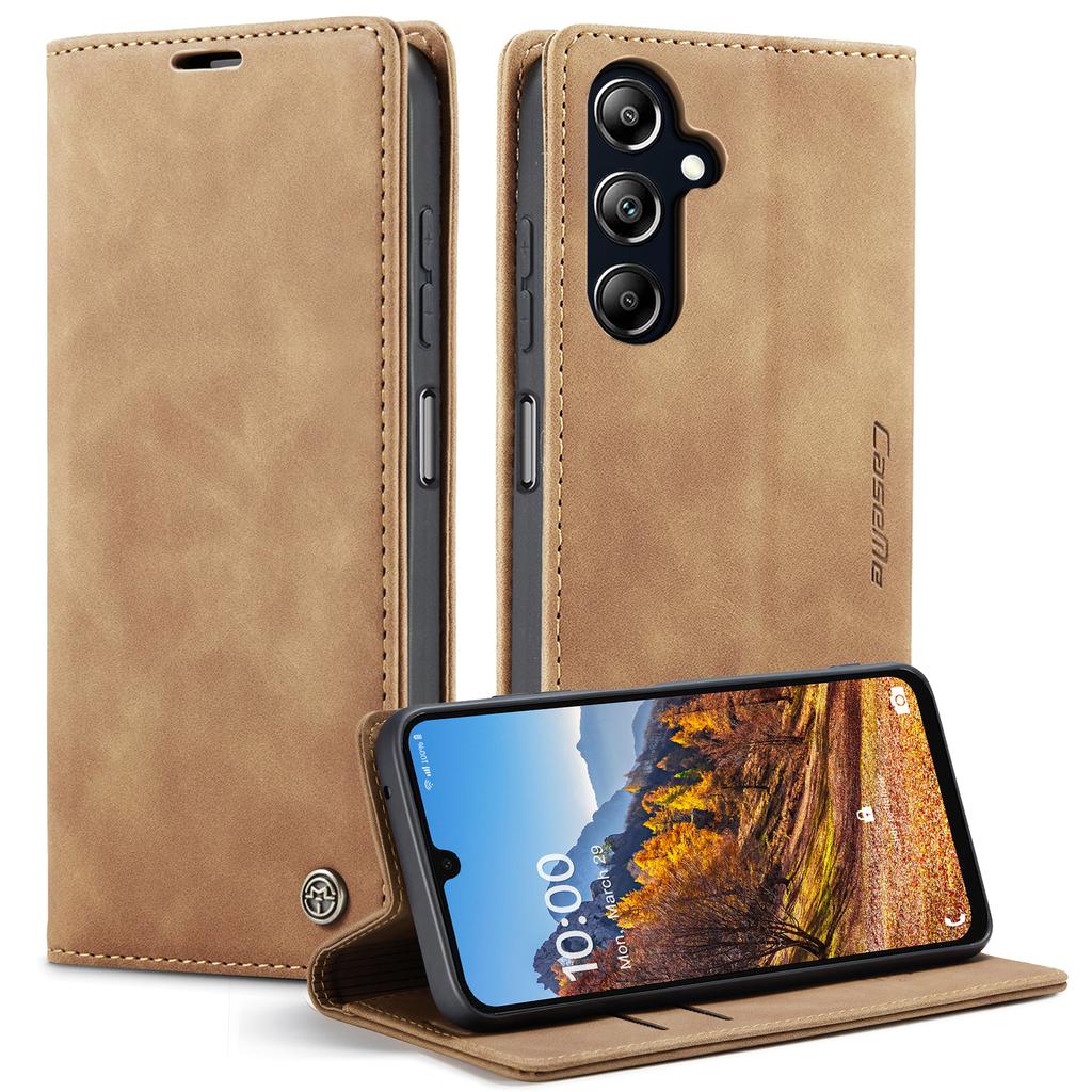 For Samsung Galaxy A16 5G/A16 4G Case CASEME 013 Series Card Holder Stand Leather Phone Cover