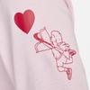 Nike Valentines Day Series Solid Color Crew Neck Casual Long Sleeve T-Shirt Men Tops Foam-Pink FV3994-663