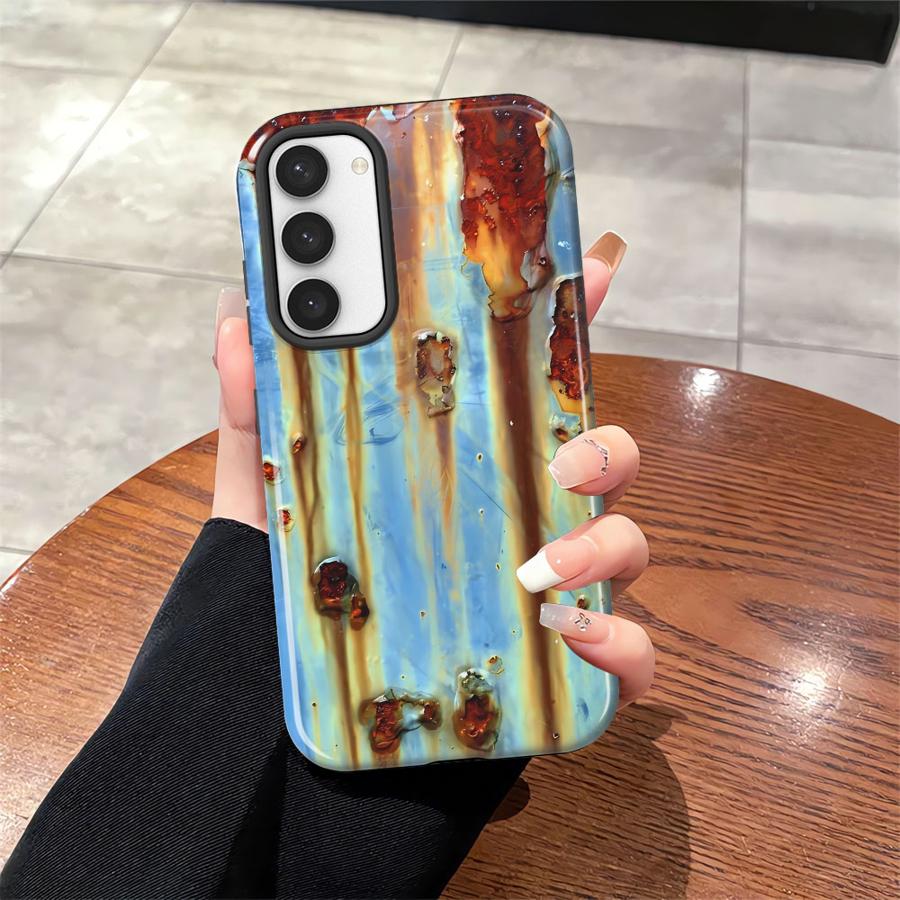 

Phone Case for Samsung Galaxy S25 A36 S23Ultra A56 A16 A26 S20 FE S23 S25Ultra S24 Ultra Soft Cover Capa Rust Art Galaxy S24+