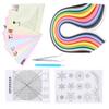 Paper Quilling Kit, 500 Quilling Strips, 8 Designs, Grid  , Flower Pattern, Tweezers, Slotted Pen,   Paper Craft Projects, 50