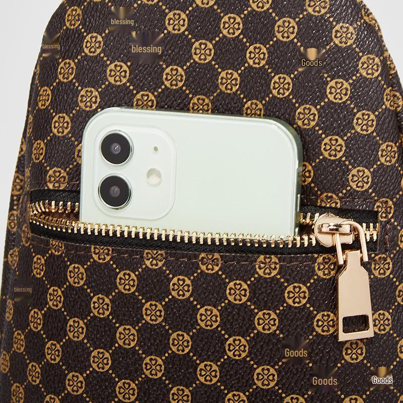 Women's Leopard Print Chest & Waist Bag - European & American Fashion, Large Capacity, Single Shoulder, Crossbody, Commuting & Phone Storage Bag